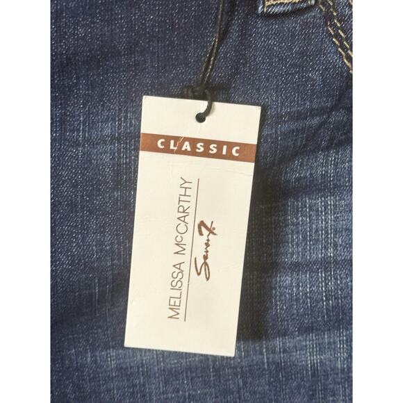 Melissa McCarthy Seven7 Seven 7 Jeans 28W NWT Classic Distressed Crop Cropped - Picture 2 of 8